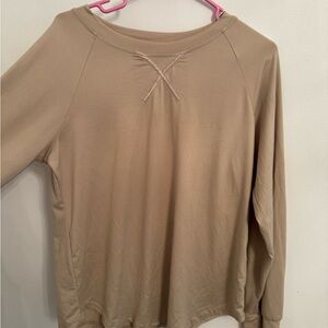 lululemon athletica Tan Long Sleeve Sweatshirt